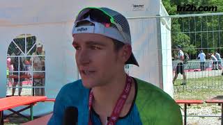 Triathlon Ingolstadt 2018 Frederic Funk  1 Platz Elite Mitteldistanz [upl. by Letnom]