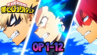 My Hero Academia  All Openings songs 112 [upl. by Theresita]