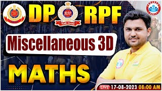 RPF Maths Class  Delhi Police Mensuration 3D Maths Class  Delhi Police Maths Class By Rahul Sir [upl. by Haleehs704]