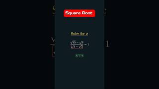 Hard Square Root Equation Solution for 10th Grade [upl. by Limann411]