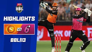 Perth Scorchers v Sydney Sixers  BBL13 [upl. by Laundes196]