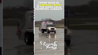 Trump Rides Garbage Truck trump [upl. by Gainer175]