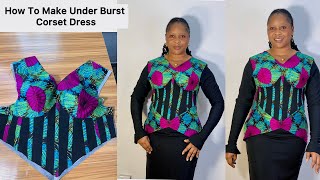 Under Bust CORSET Dress and Basque WaistLine  easy tutorial for beginners [upl. by Dacey]