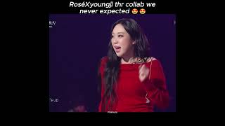 Rosé and young ji singing APT😍🔥blackpink rosé brunomars ROSÉBRUNOAPTapt youngji [upl. by Engracia198]