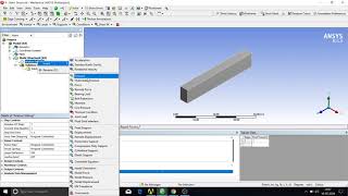 ANSYS Tensile force in cantilever Beam  L4 [upl. by Treiber]