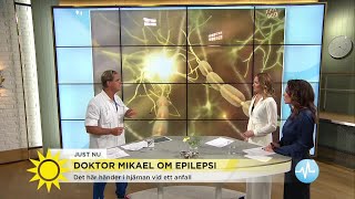 Så ska du göra om någon får epilepsianfall  Nyhetsmorgon TV4 [upl. by Minor]