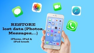 RECOVER deleted data Photos WhatsApp Contacts Messages on your iPhoneiPadiPod touch [upl. by Ylil]