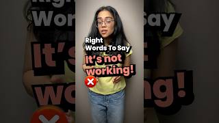 Other Ways To Say  It’s Not Working  Learn Right English Words speakenglish learnenglish esl [upl. by Quincey]