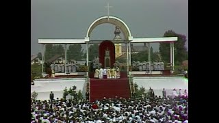 Popes Mass Hungary Máriapócs 1991 [upl. by Sadler831]