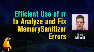 Efficient use of rr to Analyze and Fix MemorySanitizer Errors [upl. by Chapel]