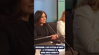 PREVENZIONE E LISTE DATTESA IN SANITA  La testimonianza di MARIA GRAZIA CUCINOTTA [upl. by Nolahp57]