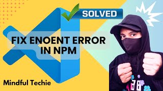 How to fix npm ENOENT Error  React error  no such file or directory  VSCode [upl. by Cibis]