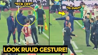 Van Nistelrooy FURIOUS reaction at referee after VAR cost United loss against West Ham [upl. by Trillbee]