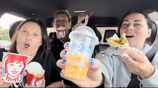 Wendy’s Mukbang  With Tina and Beth [upl. by Ahtebbat]