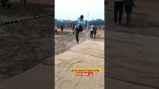 Girls High power🔥 girl 💪highjumpviralvideo jump indianarmyshortvideo youtubetrending ytshort [upl. by Sharla88]