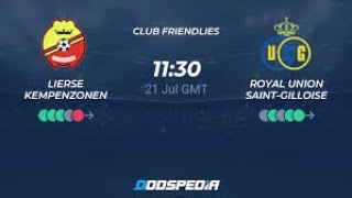 Union Saint gilloise vs Liersse Kmepenzonen live stream 2024 july 21 [upl. by Brenton]