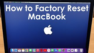 How to Factory Reset MacBook Pro  Erase amp Reset MacBook Pro to Factory Settings [upl. by Dorothea650]