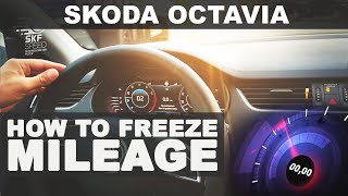 Mileage freeze whithout an odometer correction Tool  SKODA OCTAVIA [upl. by Noyerb]