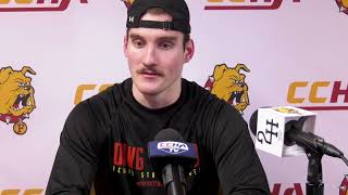 Bulldog Hockey  Antonio Venuto Postgame Interview vs Bemidji State [upl. by Isidor]