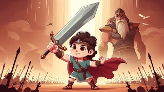 The Bible David and Goliath  Animated kids bible story [upl. by Heim]