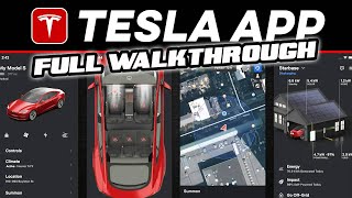 Tesla App Tutorial  Everything You Need To Know [upl. by Idahs]