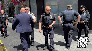 3 suspects in custody after reported machete attack injures 1 at Times Square McDonald’s [upl. by Drarreg]