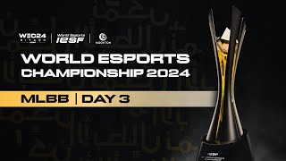 MLBB  MALAYSIA vs INDONESIA  PLAYOFF  IESF WORLD ESPORTS CHAMPIONSHIP 2024  DAY 3 [upl. by Brazee]