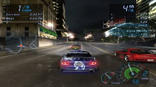 The two hardest events in Need for Speed Underground in Hard difficulty [upl. by Malim800]