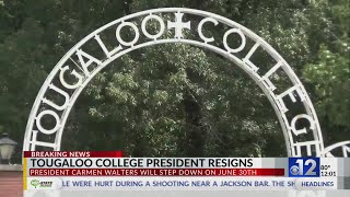 Tougaloo College President Carmen Walters resigns [upl. by Oicnecserc]