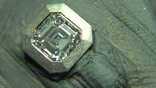 HOW TO SET AN OCTAGONAL DIAMOND IN 18KT WHITEGOLD  THE DIAMOND SETTER [upl. by Norreht]