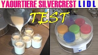 lidl yaourtière silvercrest sjb 15 test yogurt maker joghurtbereiter [upl. by Ashton]