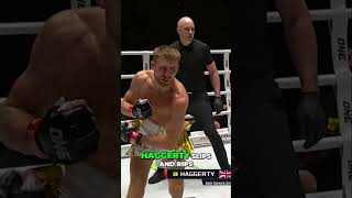 Epic Elbow Strikes Haggerty vs Lobo Showdown boxing wwe mma sports ufc trending [upl. by Ytnom]