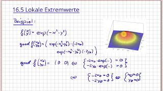 Analysis Diffbarkeit im Rn Beispiel lokale Extrema 1658 [upl. by Anha]