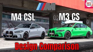 2024 BMW M3 CS vs 2023 M4 CSL Design Comparison [upl. by Patti]