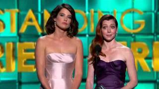 Alyson Hannigan and Cobie Smulders at 65th Annual Primetime Emmy Awards 2013 [upl. by Esaj]