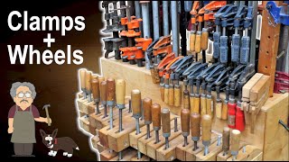 Woodworking Clamp Storage  Mobile [upl. by Zilef]