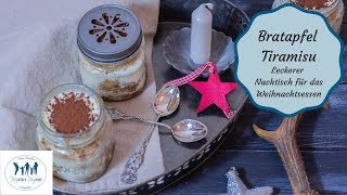 Bratapfel Tiramisu 🎅🏻 Nachtisch für Weihnachten 🍎 [upl. by Primaveras]