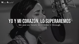 • Stone Cold  Demi Lovato In Studio  Letra en Español amp Inglés  HD [upl. by Manson]