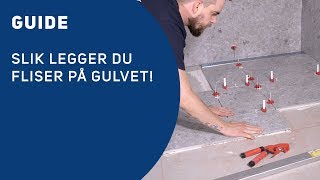 Få det gjort  Baderom  Slik legger du fliser på gulvet [upl. by Yhtomiht]