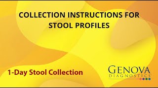 Genova Diagnostics 1day Stool Collection [upl. by Gawen412]