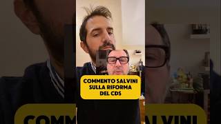 Commento le affermazioni del Ministro Salvini sulla riforma del codice della strada [upl. by Brantley]