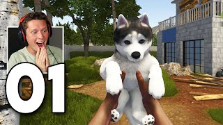 House Flipper Pets DLC  Part 1  Adopting a Puppy [upl. by Glovsky821]