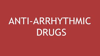 Pharmacology of AntiArrhythmic Drugs  Dr Shikha Parmar [upl. by Eseer668]