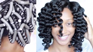 How To Flexi Rod Set on Dry Natural Hair [upl. by Centonze75]