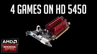 ATI Radeon HD 5450 512mb  Test in 4 Games [upl. by Rehpotsihrc617]