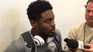 Gareon Conley after win over Hawaii [upl. by Ynaffyt]