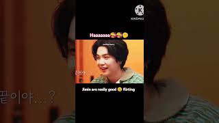 BTS  jimin  yoongi jimin soo good flirting master 🥰🥰🤭 [upl. by Neelcaj]