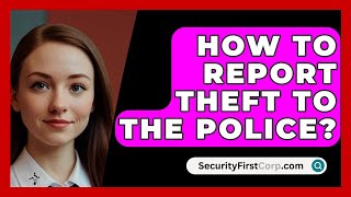 How To Report Theft To The Police  SecurityFirstCorpcom [upl. by Attiuqaj]