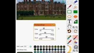 Making a Cross Stitch Pattern from a Photo with Pattern Grid [upl. by Frans577]