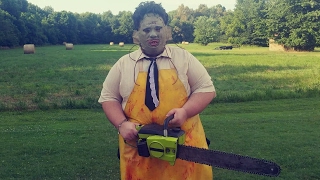 Leatherface Costume WATCH UPDATED VERSION LINK IN DESCRIPTION Texas Chainsaw Massacre 1974 [upl. by Kilk]